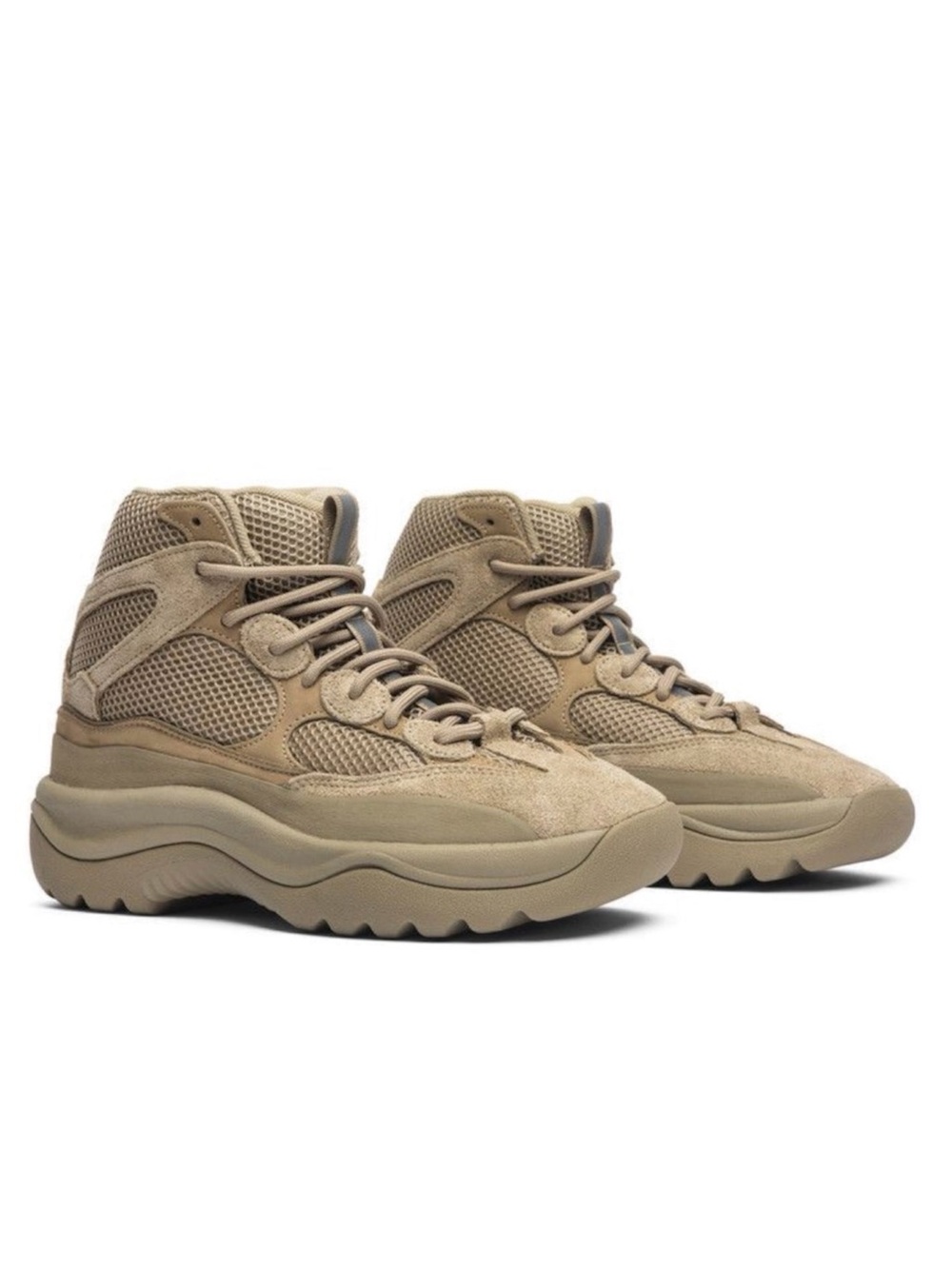 ADIDAS YEEZY DESERT BOOT ROCK SIZE 8M EG6462 - PRE-OWNED, NO BOX